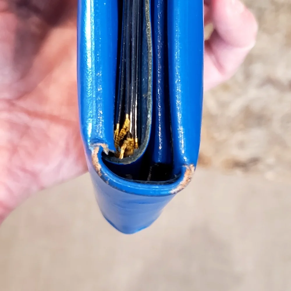 Brentshire Montgomery Wards 1950's Cobalt Blue Leather Bi-Fold Wallet